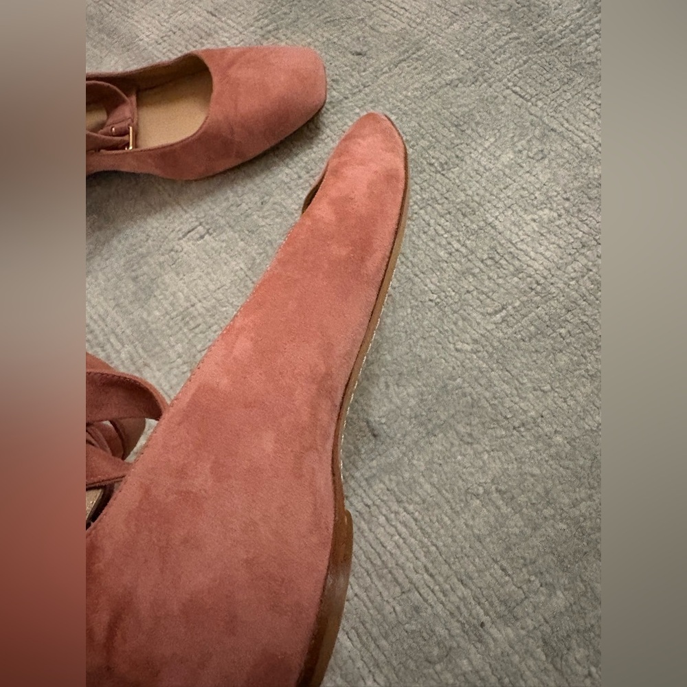 Valentino Dusty Pink Suede Ballet Flats 37.5 - Picture 15 of 15
